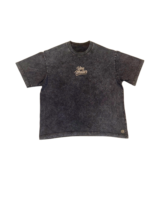 “You Matter” Vintage Wash Tee- Embroidered